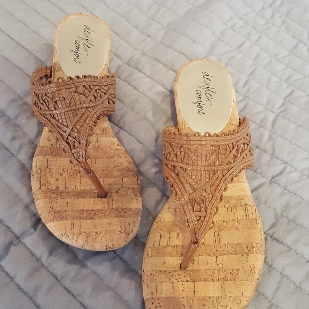 Cute sandals with cork footbed